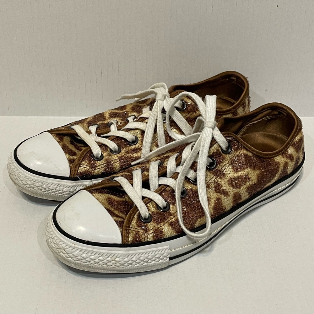 Converse Chuck Taylor Lo John Varvatos Giraffe Sequin Ox M7 W9 Limited Edition